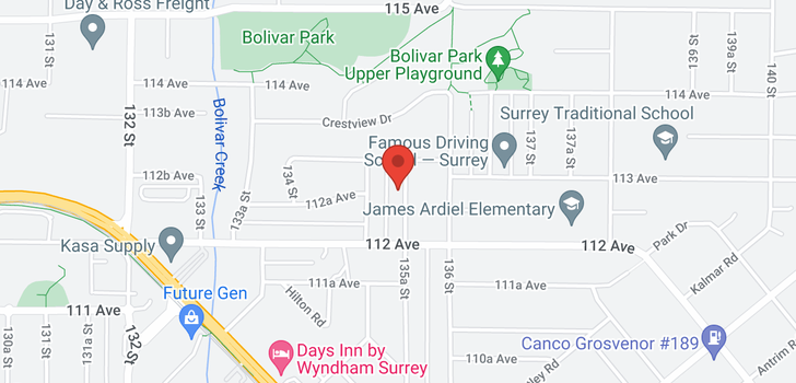 map of 11263 135A STREET